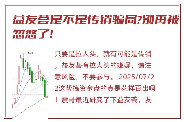 益友荟是不是传销骗局？别再被忽悠了！