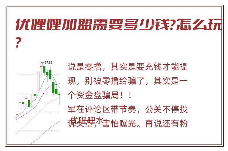 优哩哩加盟需要多少钱？怎么玩？
